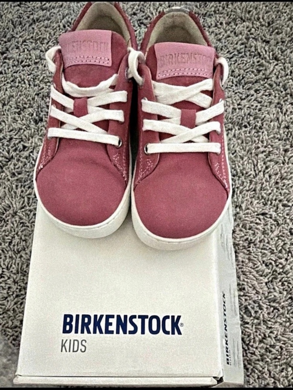 Birkenstock Bend Low Kids Sneakers Pink & White EU 28